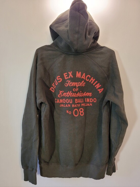 deus ex machina Other - Deus Ex Machina Sunbleached Enthusiasm Beluga Green Graphic Hoodie Sweatshirt-S